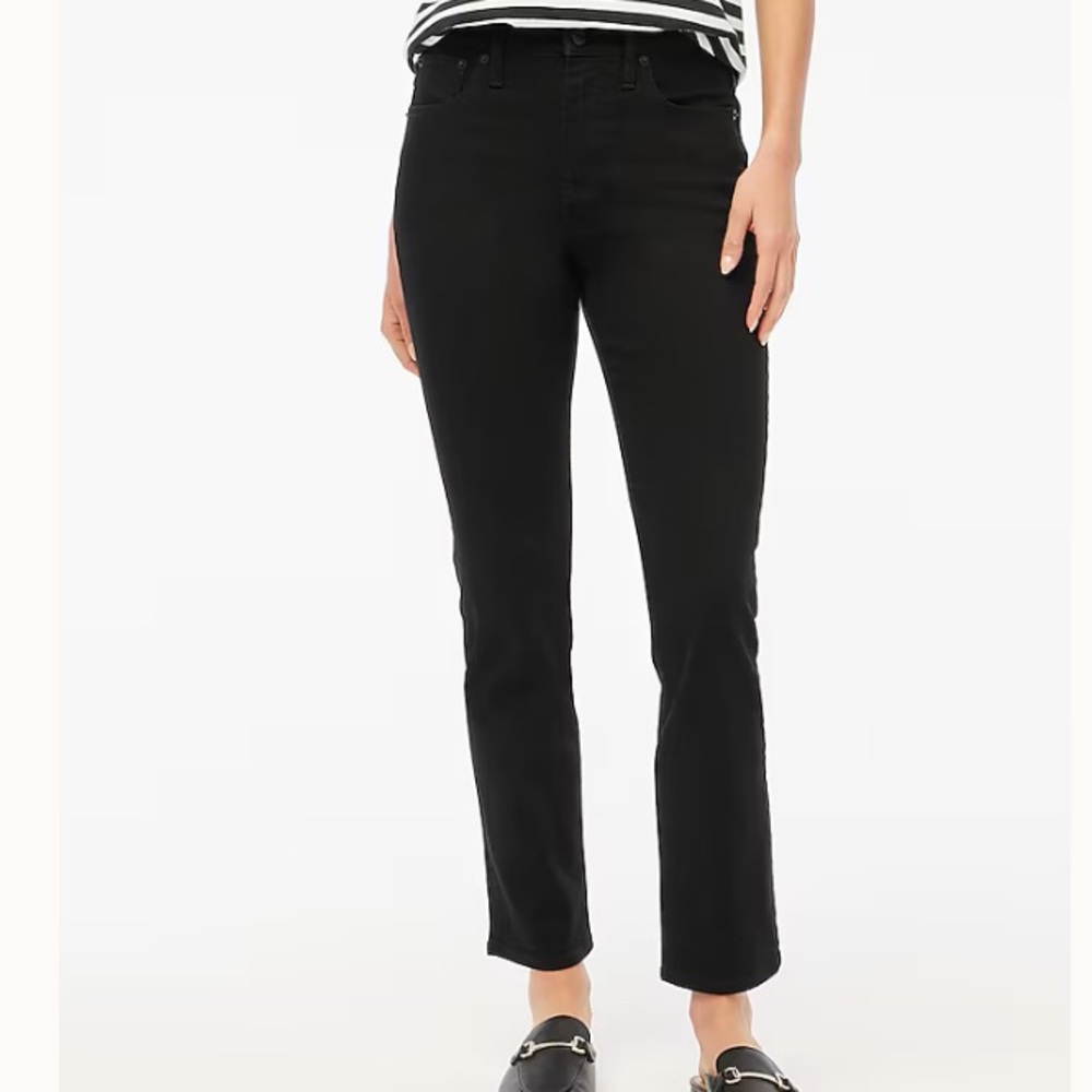J. Crew Classic Straight Jeans in Black Wash size 27P